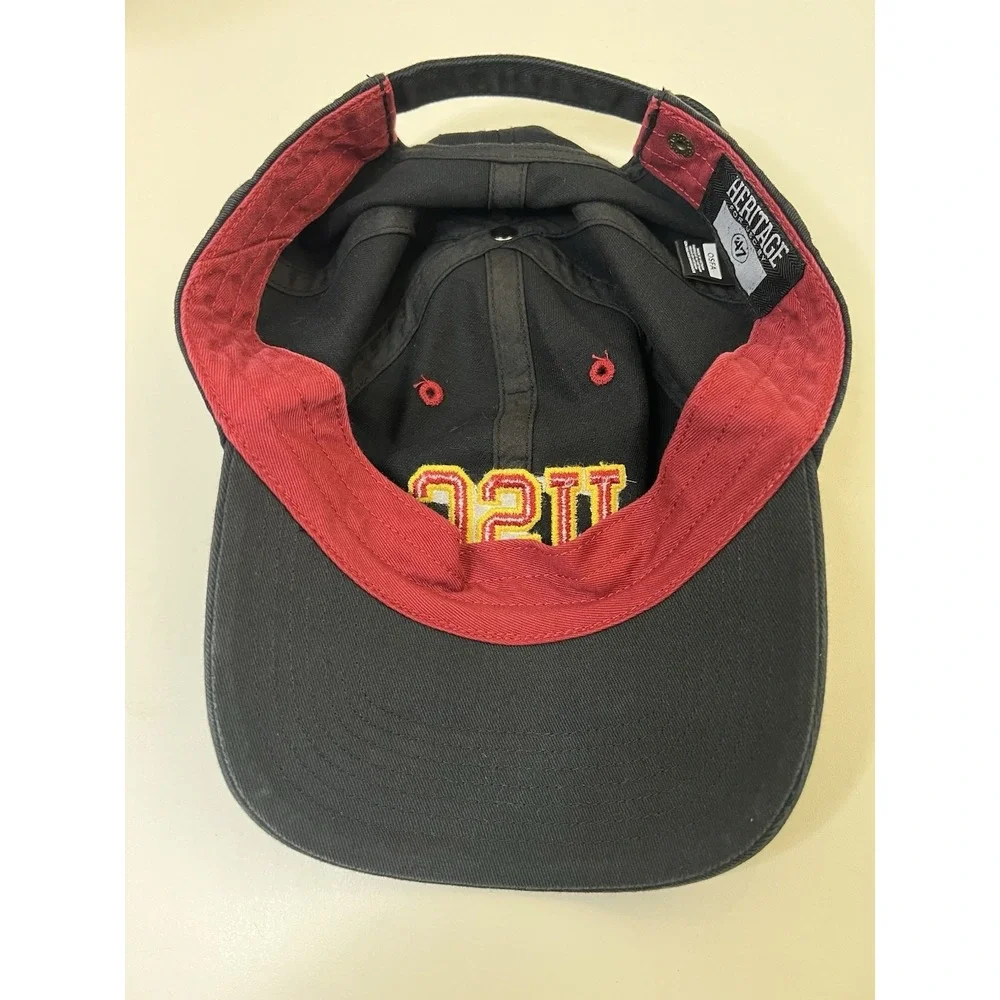 Usc Trojans Hat Men Strap Back Black 47 Brand Heritage OSFA